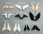 HeHeBJD Resin Wing Ears and Resin Horn bjd doll's accesories free shipping