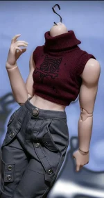 Brand New 1/4 Female doll’s body only Wolf Girl (without body), Muscle body Meat Leg BJD Doll Toys Pure Handicraft Art Ball Jointed Doll