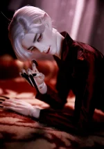 HeHeBJD 1/3 Doll’s Head Only Cnder, Demon Goat Horn Nun Satanic Evil Theme Resin Figure - Image 5