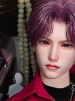 HeHeBJD 1/3 Doll’s head Qiyu2 only(Special mouth shapes ),Handsome Resin Birthday Toy Ball Jointed Dolls Gifts