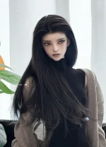Resin BJD 1/3 head Riey only, Stylish BJD head, Compatible with many bodies - Image 2