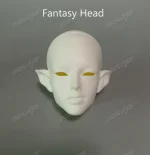 HeHeBJD 1/3 Doll’s Head Only Cnder, Demon Goat Horn Nun Satanic Evil Theme Resin Figure - Image 4