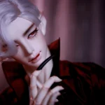 HeHeBJD 1/3 Doll’s Head Only Cnder, Demon Goat Horn Nun Satanic Evil Theme Resin Figure