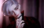 HeHeBJD 1/3 Doll’s Head Only Cnder, Demon Goat Horn Nun Satanic Evil Theme Resin Figure
