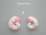 Doll’s Accessories Resin Sweets horns Free Magnets Art Fantasy Horns