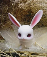 Rice Cake Bunny bjd 1/12 doll rabbit Ruby small baby doll palm dolls free shipping - Image 3