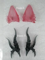HeHeBJD Doll's Accessories Resin Horn5 / Horn6 Free Magnets Unique Gift