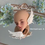 Resin 1/4 BJD Mermaid Ears , Wing Ears, Mermaid Tidal Twins Theme Delicate Design The Finest Gift