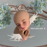 Resin 1/4 BJD Mermaid Ears , Wing Ears, Mermaid Tidal Twins Theme Delicate Design The Finest Gift - Image 3