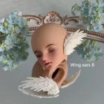 Resin 1/4 BJD Mermaid Ears , Wing Ears, Mermaid Tidal Twins Theme Delicate Design The Finest Gift - Image 5