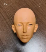 BJD 1/3 head only X1 ,BJD Practice Makeup Head ---Tan Resin color - Image 2