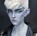 BJD 1/3 head only Abadon ,BJD Practice Makeup Head , BJD Practice Head---Grey Resin color - Image 2