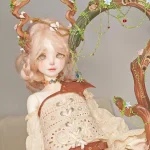 1/4 BJD Doll's head only Deer Maiden , BJD Accessories In Stock Free shipping