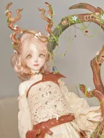 1/4 BJD Doll's head only Deer Maiden , BJD Accessories In Stock Free shipping