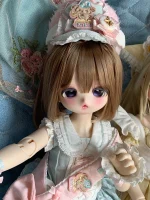 HeHeBJD 1/4 Sweet Smiling Doll Lanlan/Tantan Anime Style Resin Model Figures Fashion Dolls
