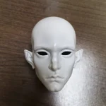 BJD 1/3 head only Abadon ,BJD Practice Makeup Head , BJD Practice Head---Grey Resin color