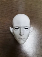 BJD 1/3 head only Abadon ,BJD Practice Makeup Head , BJD Practice Head---Grey Resin color