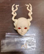 1/4 BJD Doll's head only Deer Maiden , BJD Accessories In Stock Free shipping — изображение 2